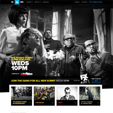 Screenshot of the FXX.com project