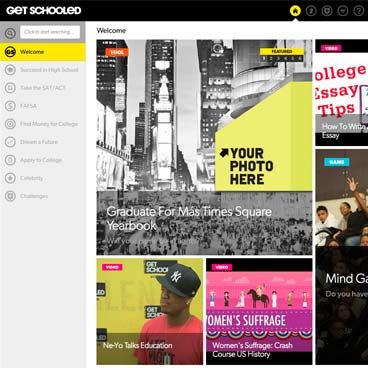 Screenshot of the Get Schooled project