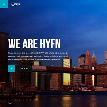 Screenshot of the HYFN.com project