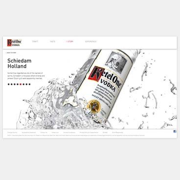 Screenshot of the KetelOne.com project