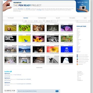 Screenshot of the Olympus Pen Ready project