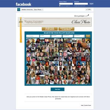Screenshot of the Walden Class Photo project
